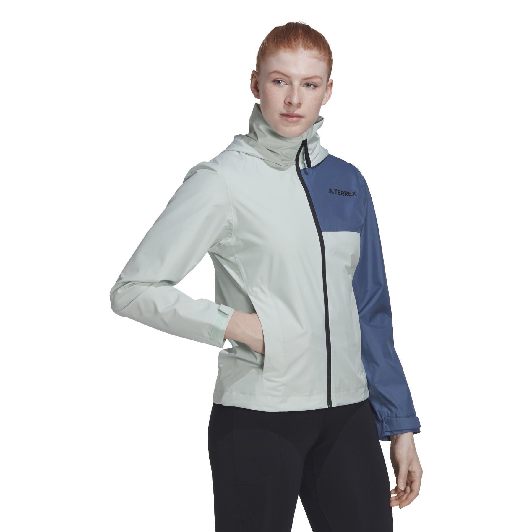 2,5-warstwowa wodoodporna kurtka dla kobiet adidas Terrex Multi Rain.Rdy Primegreen