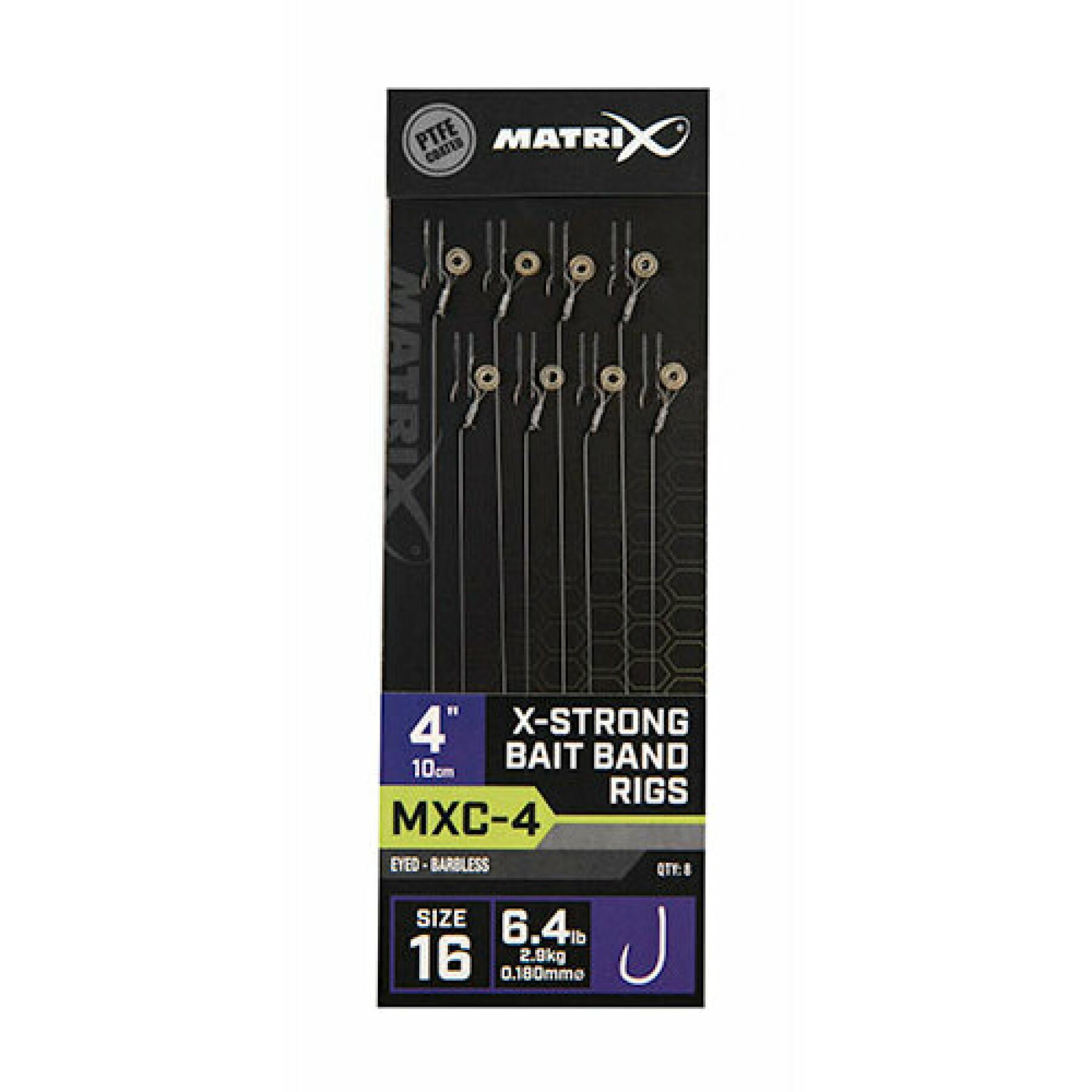 Przypon bezzadziorowy Matrix MXC-4 X-strong Bait Band 10cm x8