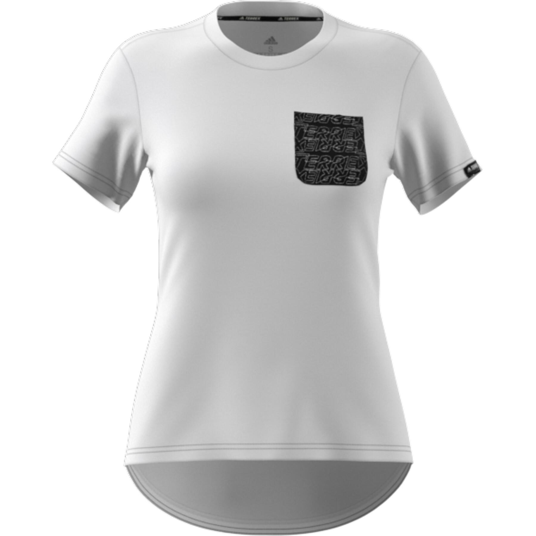 Koszulka damska adidas Terrex Pocket Graphic