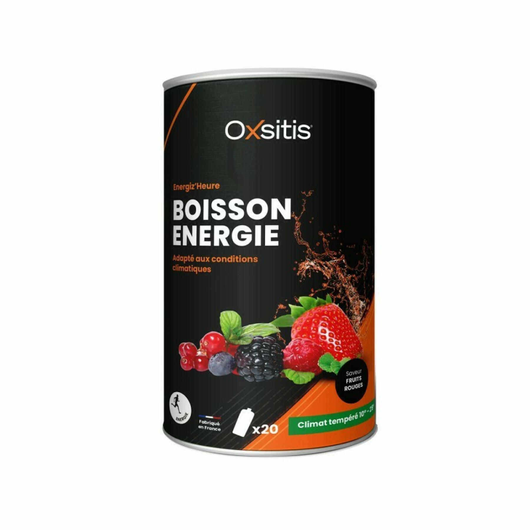 Napój energetyczny dla klimatu umiarkowanego - czerwone owoce Oxsitis Energiz'heure