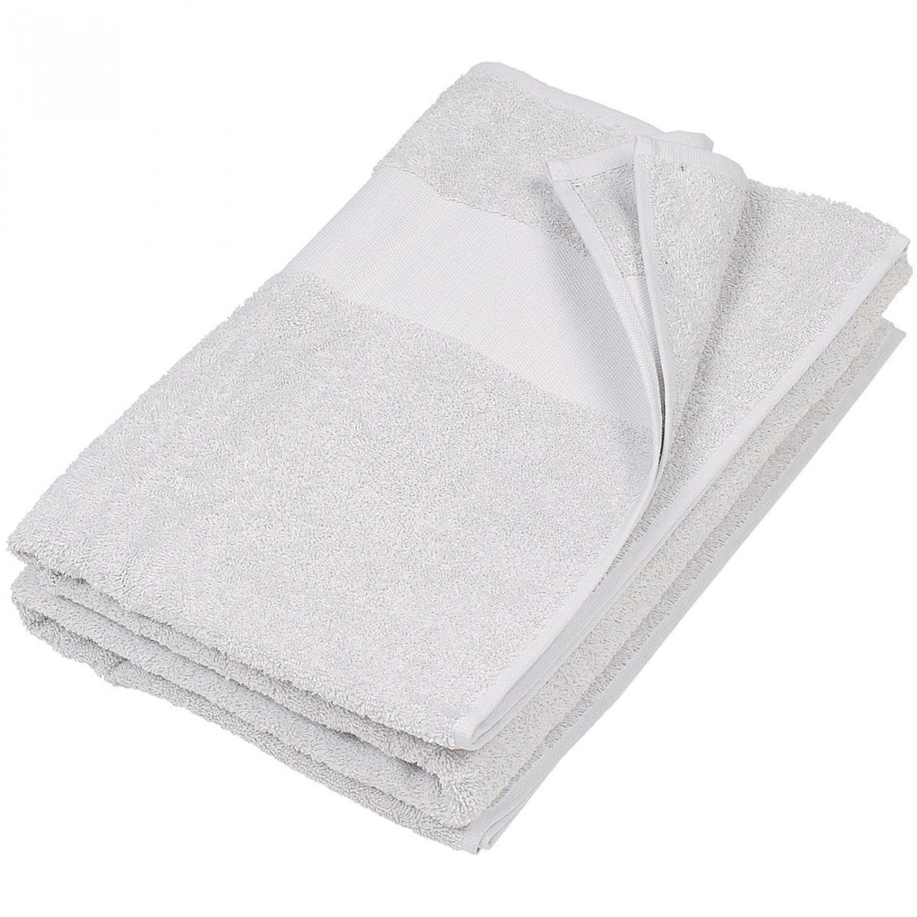Bawełniany ręcznik kąpielowy Kariban blanc