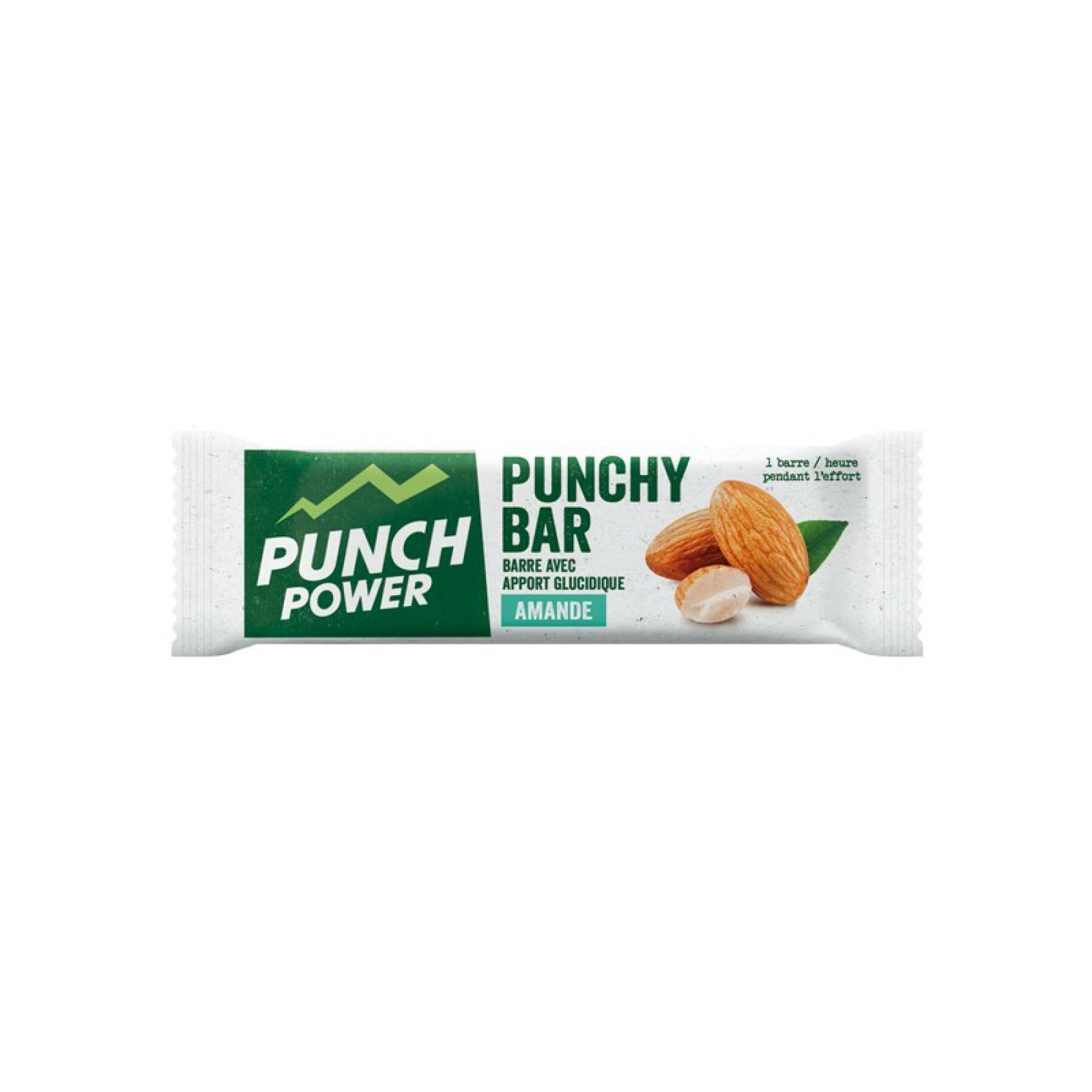 Wyświetlanie 40 pasków energetycznych Punch Power Punchybar Amande