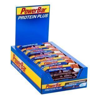 Opakowanie 30 batonów PowerBar Protein Plus 30 % Low Sugar - Chocolate Brownie