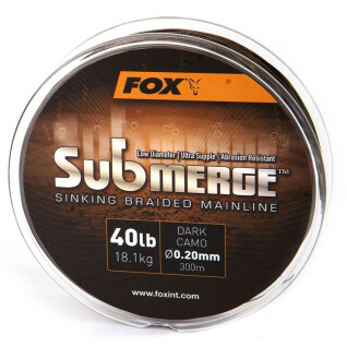 Plecionka Fox Submerge Dark Camo 25lb/0.16mm 300m