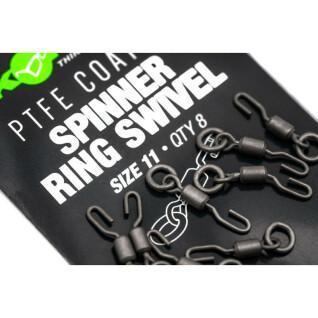 Obrotowa Korda PTFE Spinner Ring Swivels T11 (8pcs)