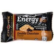 Opakowanie 12 batonów odżywczych Crown Sport Nutrition Energy - double chocolat - 60 g